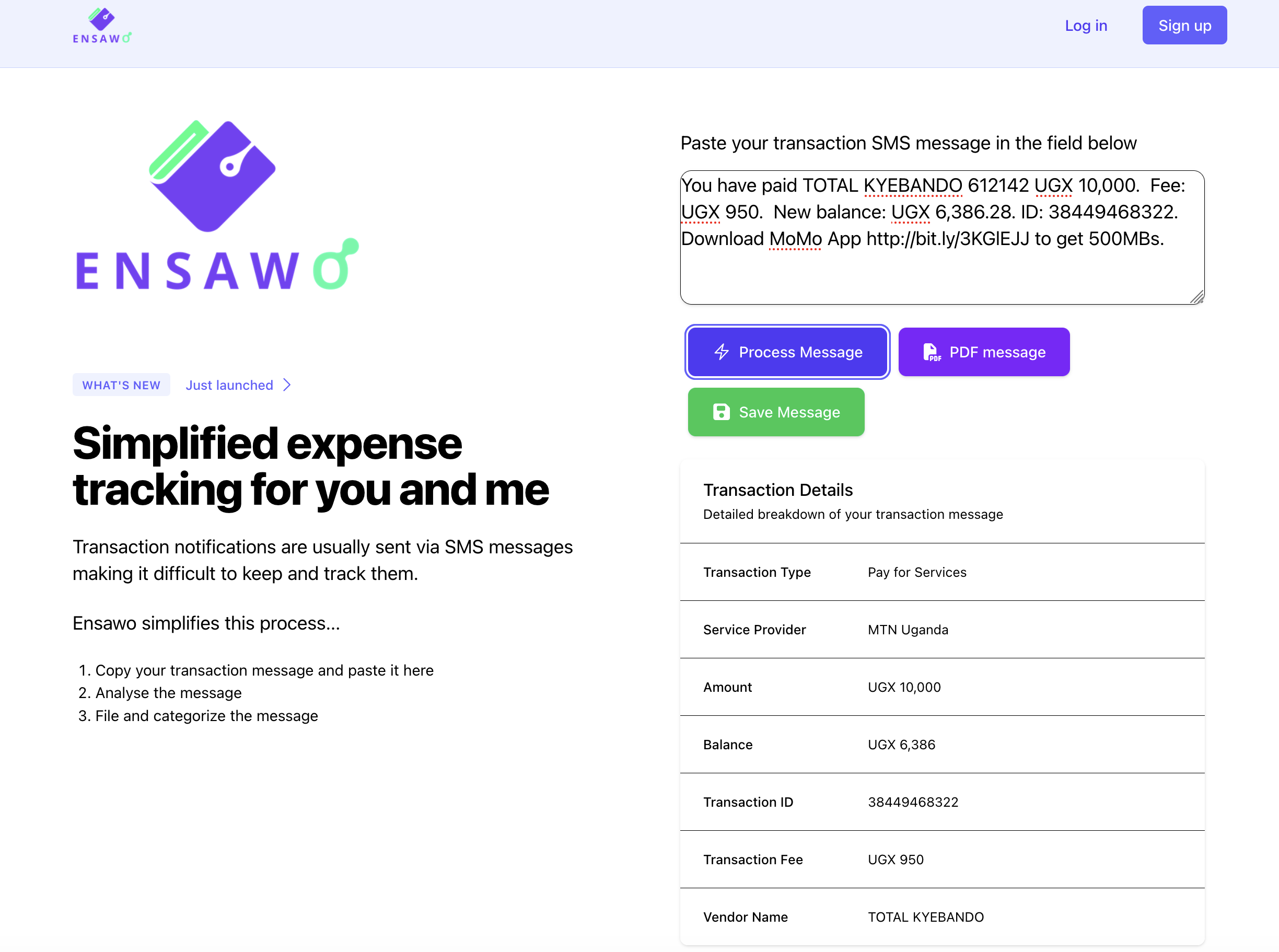 Ensawo screenshot
