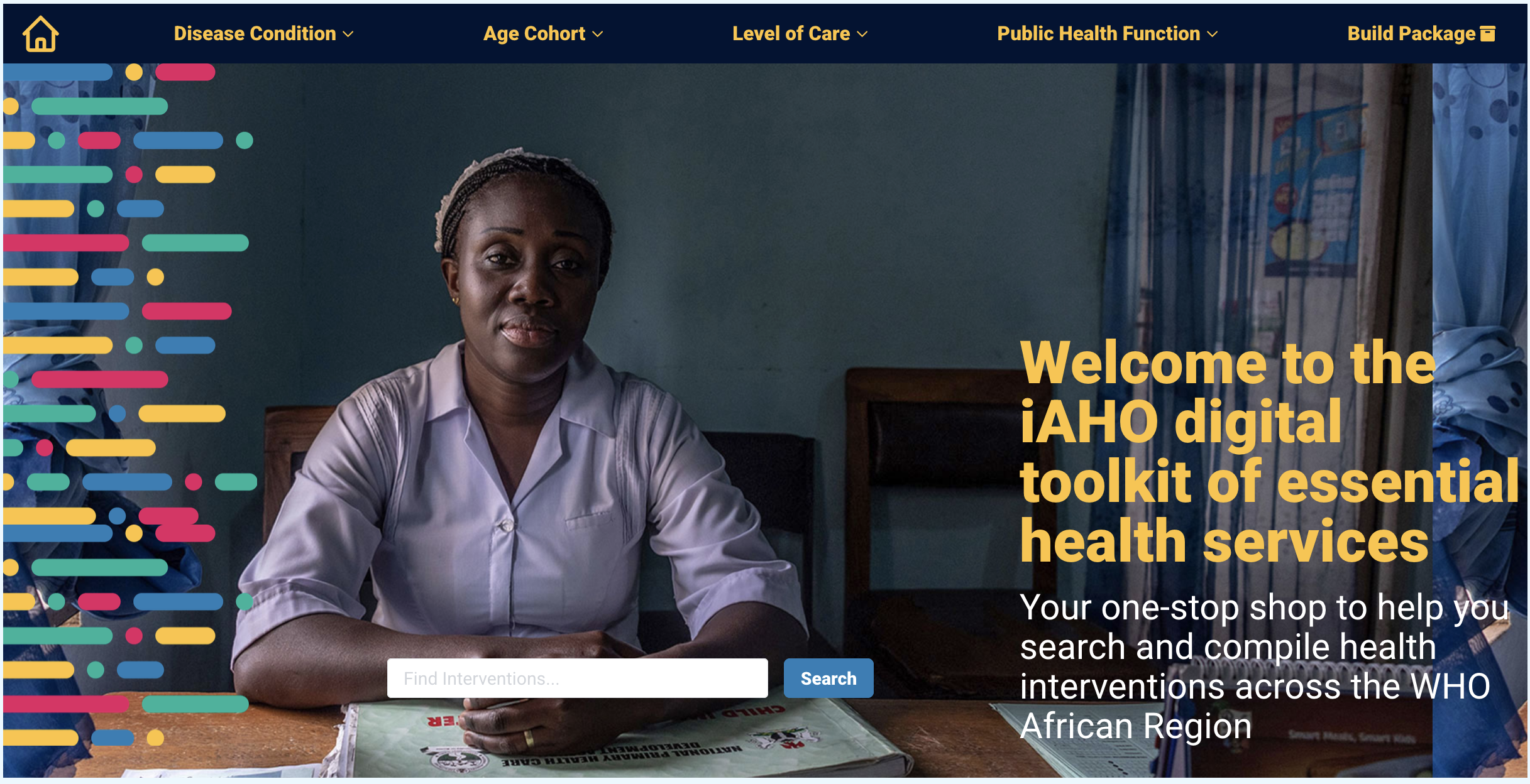 WHO Essential Health Package screenshot